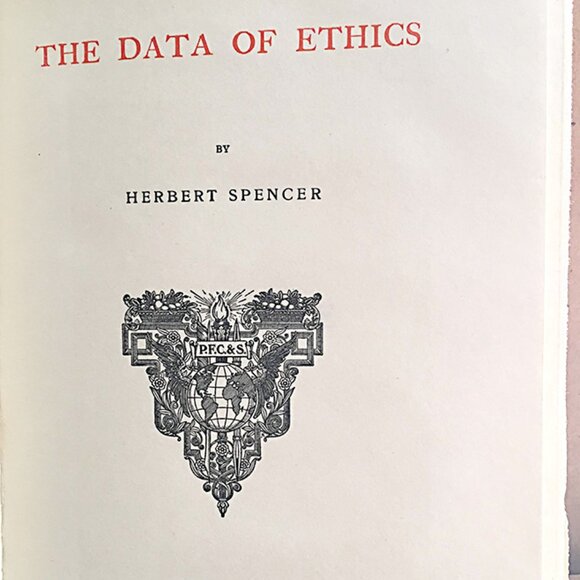 Antique Book DATA OF ETHICS by Herbert Spencer P.F. Collier & Son NY 1903 - Picture 2 of 3